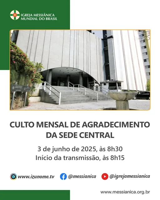 Capa do vídeo “Culto Mensal de Agradecimento | Sede Central - 03/06/2025”
