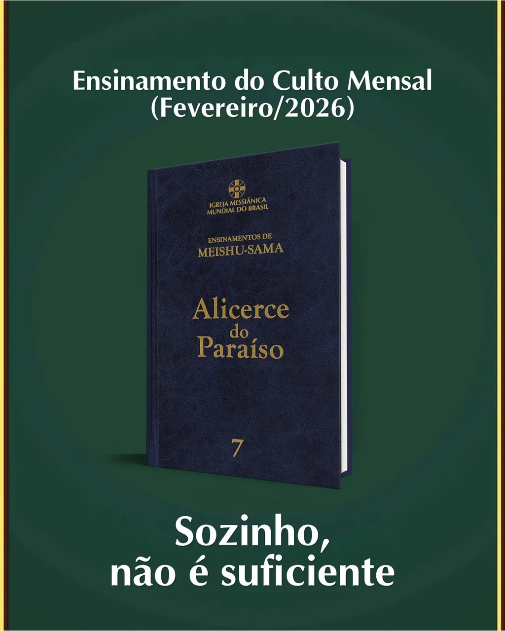 Capa do vídeo “Ensinamento do Culto Mensal de Agradecimento - Fevereiro / 2026”