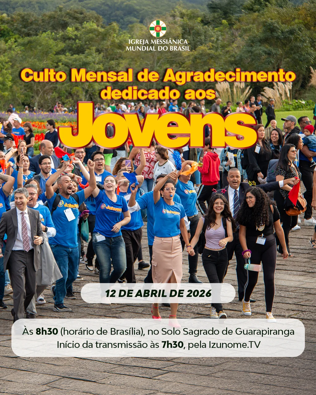 Capa do vídeo “Cerimônia do Culto Mensal de Agradecimento de Abril | Solo Sagrado de Guarapiranga - 12/04/2026”