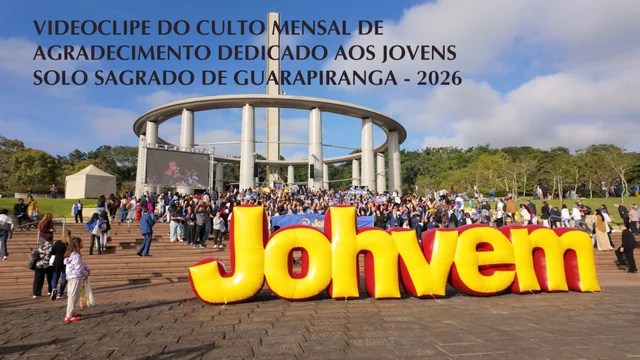 Capa do vídeo do “Videoclipe do Culto Mensal de Agradecimento dedicado aos Jovens - 2026”.