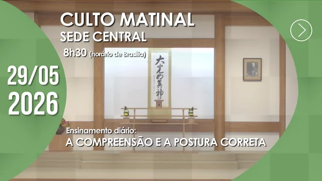 Capa do vídeo do “Culto Matinal | Sede Central - 29/05/2026”.