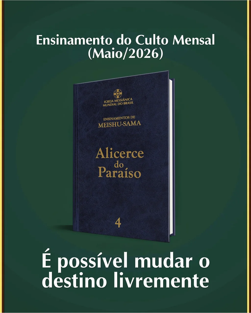Capa do vídeo “Ensinamento do Culto Mensal de Agradecimento dedicado aos Pioneiros - Maio / 2026”