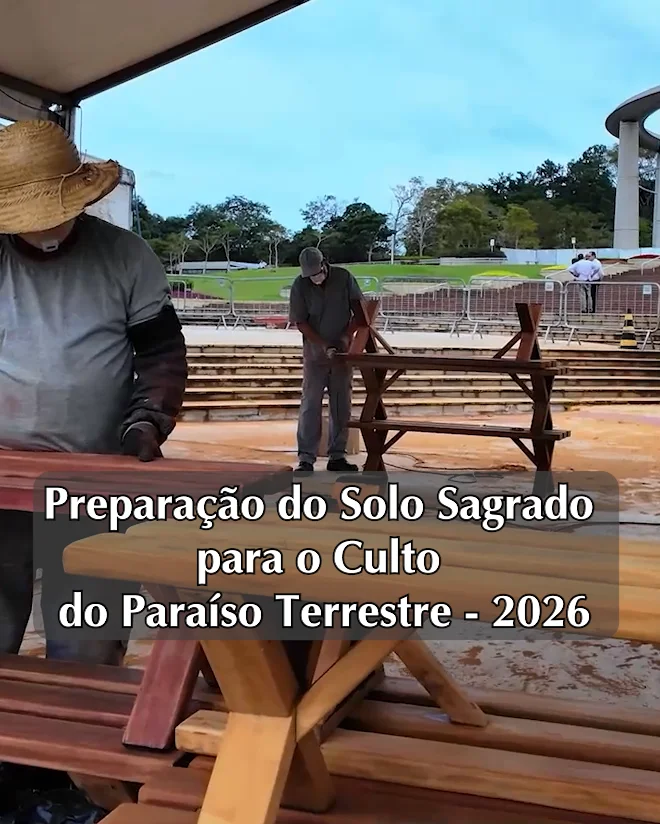 Capa do vídeo “O Solo Sagrado se prepara para o Culto do Paraíso Terrestre 2026”