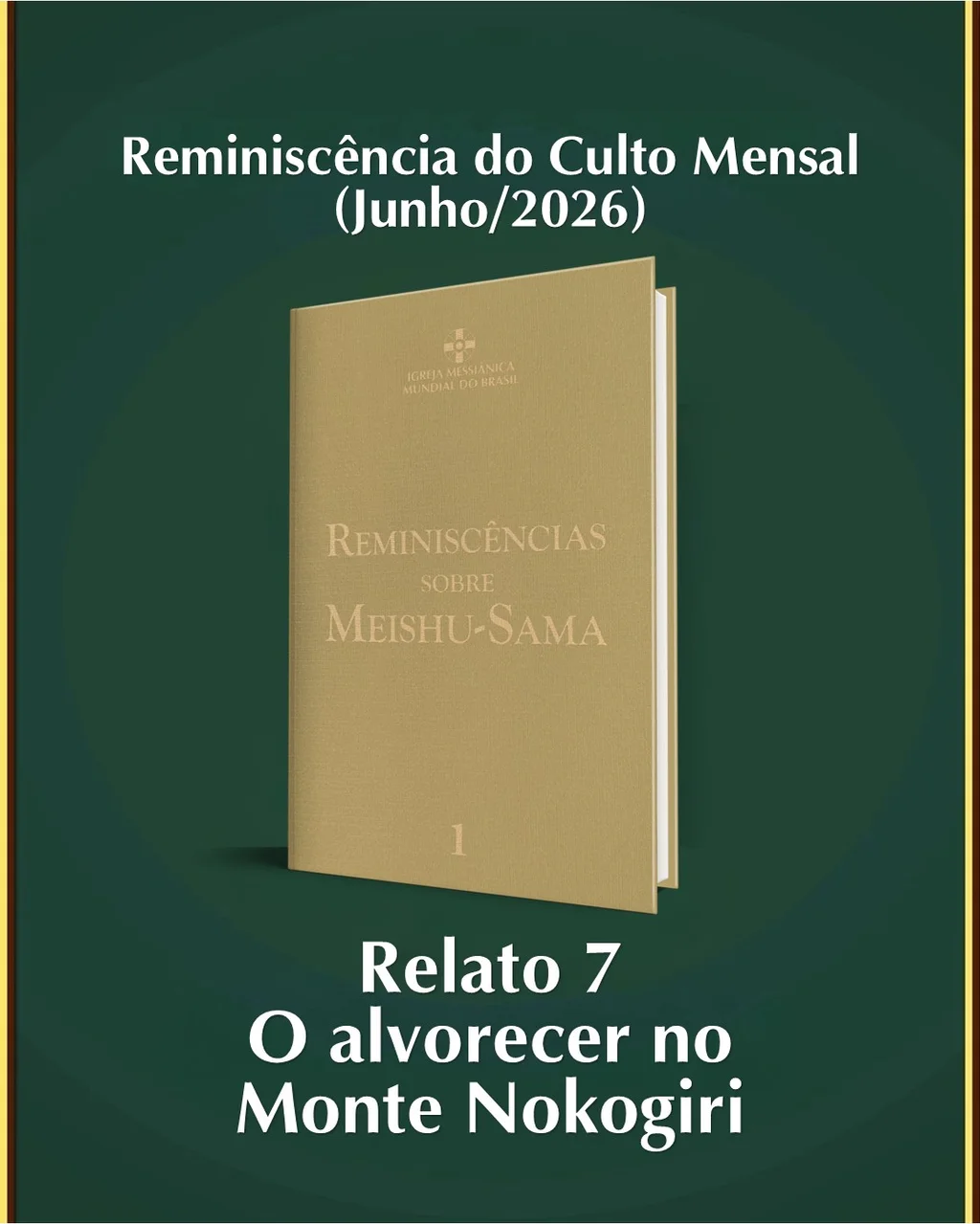 Capa do vídeo “Reminiscência do Culto Mensal de Agradecimento - Junho / 2026 (Sede Central)”