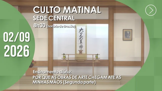 Capa do vídeo do “Culto Matinal | Sede Central - 02/09/2026”.