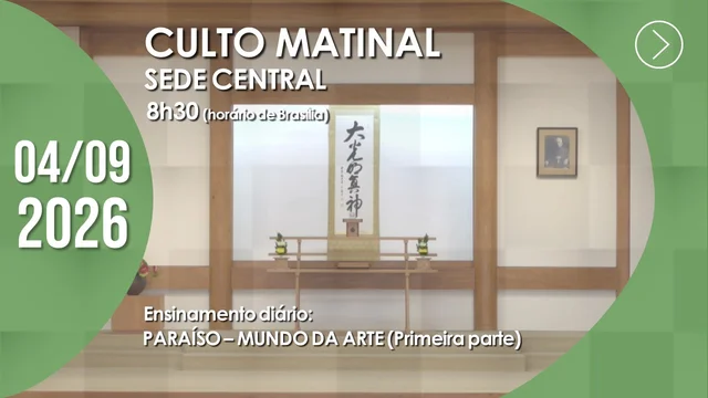 Capa do vídeo do “Culto Matinal | Sede Central - 04/09/2026”.